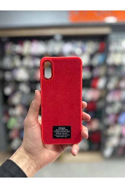 Case&More Accessory Redmi 9A Uyumlu Kadife Ön Yüzlü Renkli Silikon Telefon Kı...