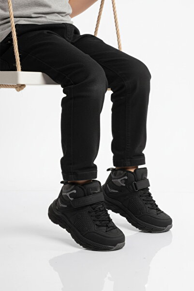 Aspor Black Velcro Boys' Boots