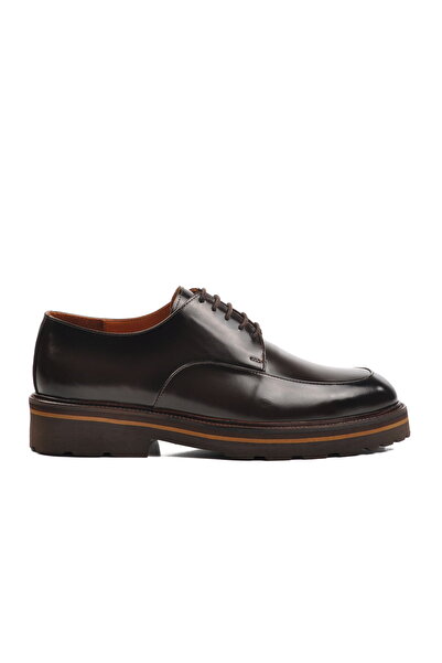 Aspor Coffee Opening Genuine Leather Men's Classic Shoes Premium