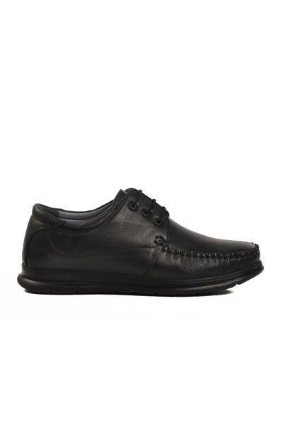 Aspor Black Genuine Leather Men's Casual Shoes
