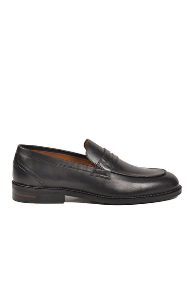 Aspor Black Genuine Leather Men's Classic Shoes