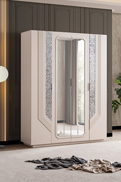 Setay Gardırop, Velora 4 Kapaklı Aynalı Dolap