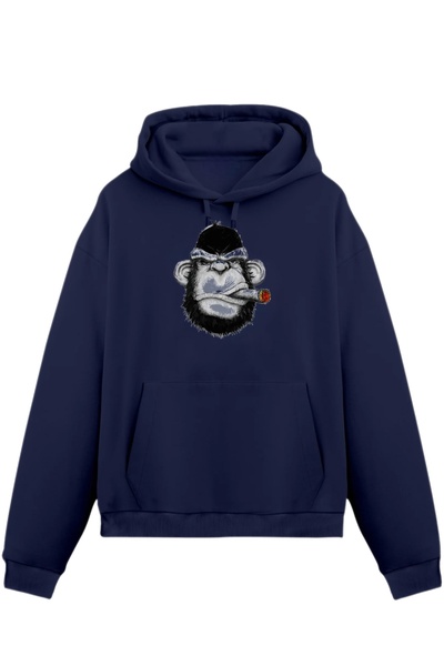 Rabona Fashion Mahalle's Elder Gorilla Design Sweatshirt / Hoodie (Optional)
