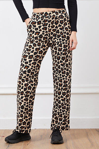 zenne Patterned Trousers Mink