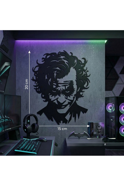 Marchen Collection - 3D Joker Temalı Dekoratif Duvar Objesi