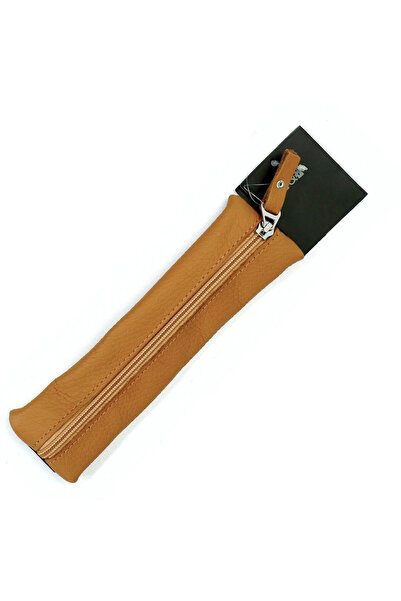 ofisturka BBack Sanatsal Lastikli Deri Kalemlik 20cm Taba