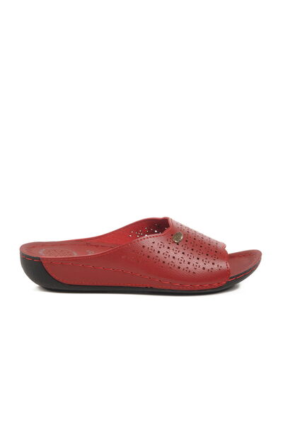 Aspor Red Anatomical Women's Flat Slippers