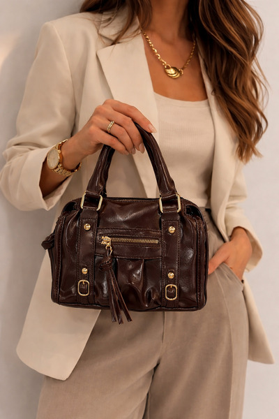 kikiriktekstil 10898 Curea lungă pentru femei, cu detalii aurii, strălucitoar...