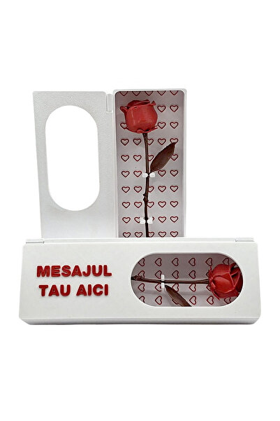 Fresh Candles Cutie personalizata cadou indragostiti cu trandafir