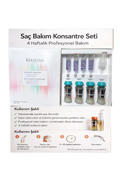 Kerastase Homelab Yıpranmış Saçlar İçin Onarıcı Güçlendirici 4 Adet x 6 ml + ...