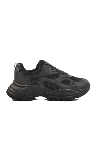 Aspor Black Mesh Women's Sports Shoes Sneaker
