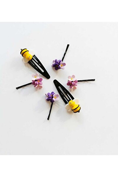 Luiza Flower Concept Gift set of hair accessories for girls, bee-shaped clips...