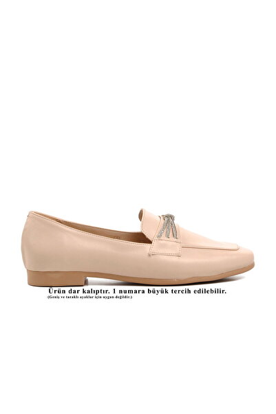 Aspor Beige Women's Ballerina Shoes