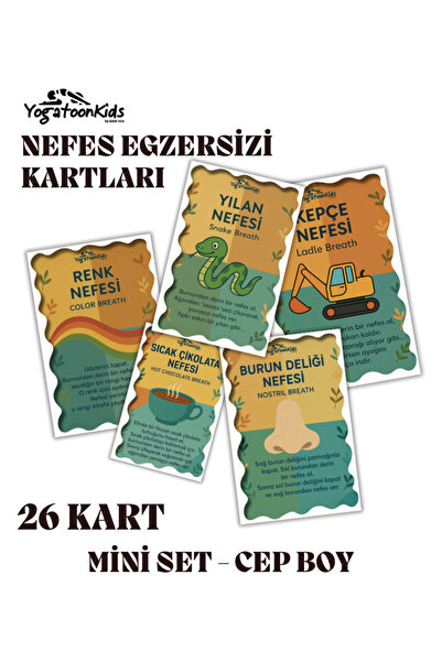 Yogatoon Kids World Cep Boy 26'lı Çocuklar İçin Nefes Egzersizi & Sakinleşme ...