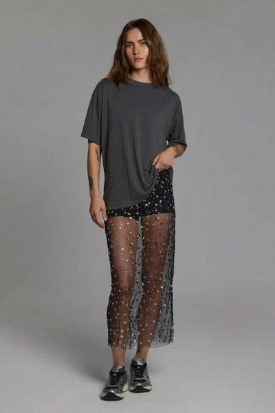 soft&basic Tricou de damă, 100% bumbac organic, croială oversize, cu gât rotund