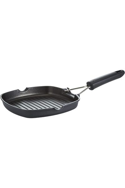 korkmaz züccaciye Korkmaz Finecast Practical Frypan 20X20Cm, Black