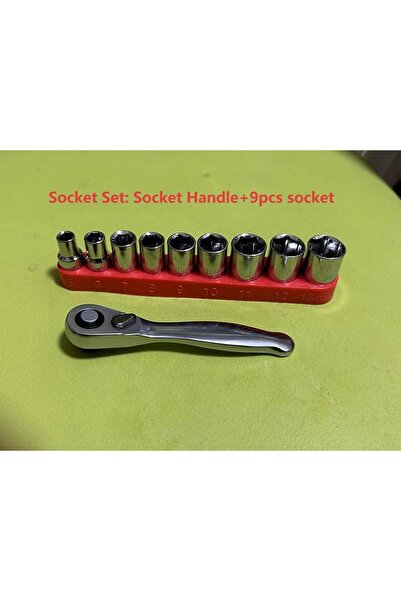 Choice9 طقم مفاتيح ربط صغيرة ثلاثية 1/4 بوصة، مفتاح ربط سريع مزدوج الأطراف، م...