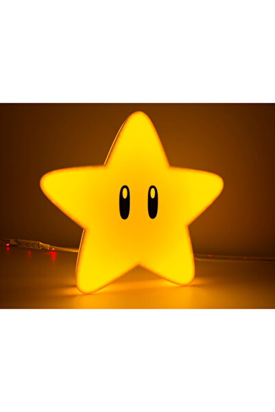GM3dConcept Yıldız lightbox çocuk odası şirin lamba Super mario star lightbox