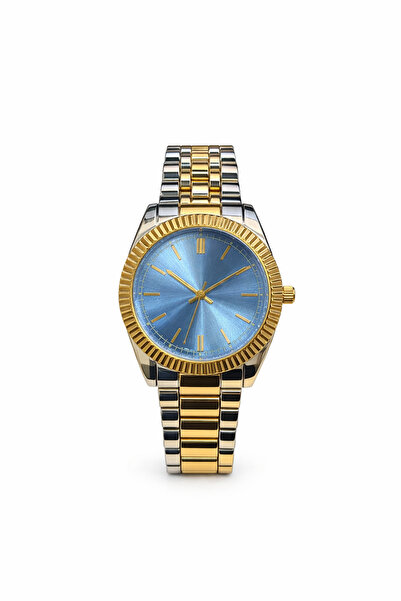 Angelovia Blue Dial Double Color Metal Cord Unisex Wristwatch