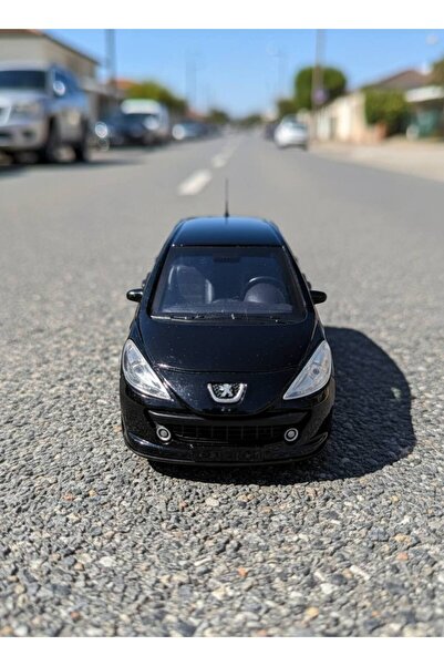 farddad Black Peugeot 207 Pull and Drop Metal Toy Car 4 Door Model Car |   Gift