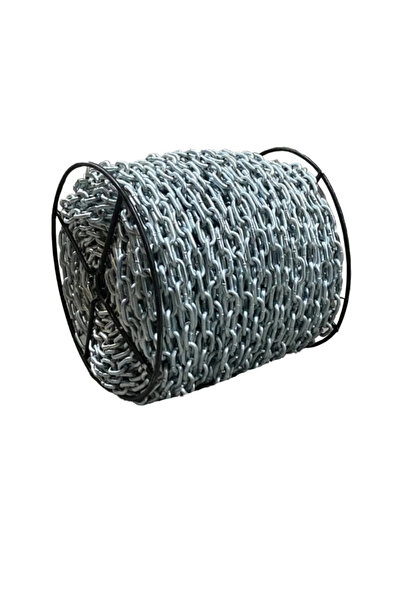 DASYAP GALVANİZ ZİNCİR 4MM 25 MT KAPLAMALI ÇELİK ZİNCİR ÇOK AMAÇLI