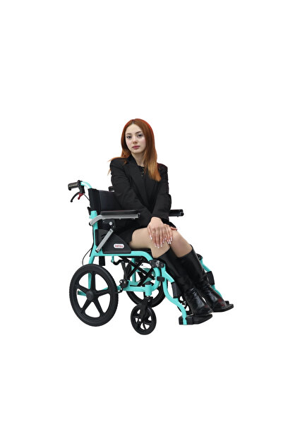 KENSA AKÜLÜ TEKERLEKLİ SANDALYE Kensa K-180 Hafif Alüminyum Transfer Sandalyesi