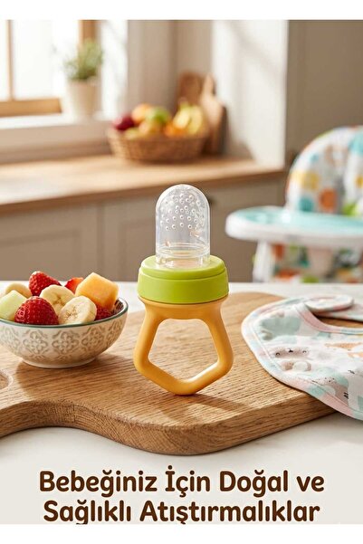 Veyla Style Bebek Diş Kaşıyıcılı Meyve Süzgeçi