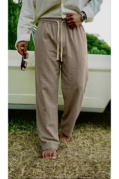 OUTFİT MAN Pantaloni largi din in, maro