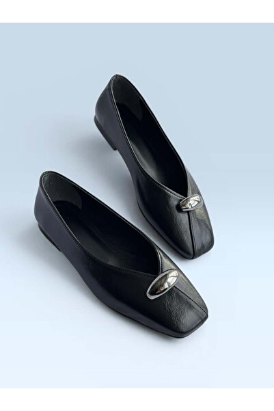 Nil Shoes Балеринки Ноя с черна катарама