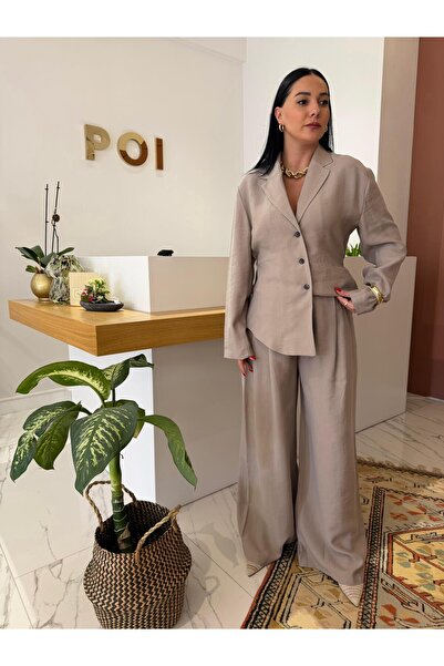 Ant TENSEL KUMAŞ PİLELİ PANTOLON
