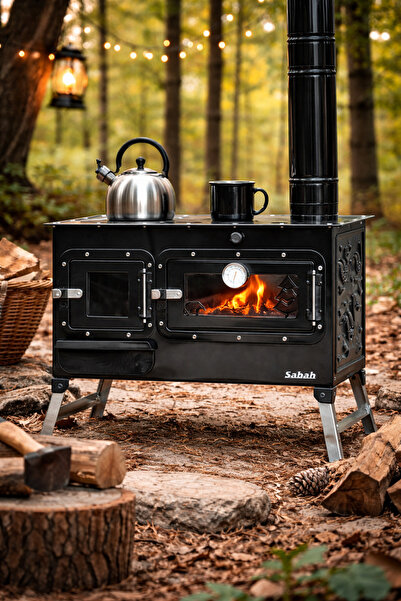 Efsoon Organics Kamp Sobası – Kamp Kuzinesi - Odun ve Kömürlü - Kuzineli Küçü...