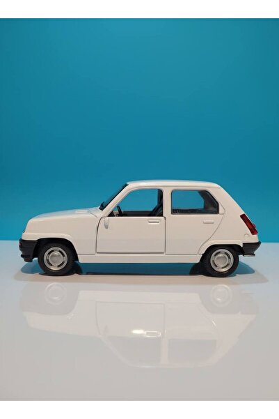 farddad White Renault 5 Metal Pull-Back Toy Car Model Car Classic Car |   Gift