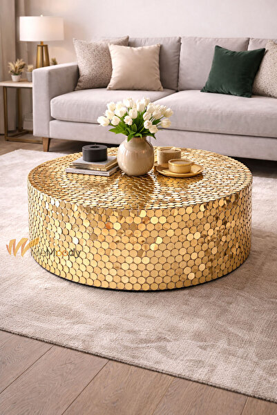 Memoody Dekoratif Yapışkanlı Gold Pleksi Mozaik Ayna 3cm 50 Adet