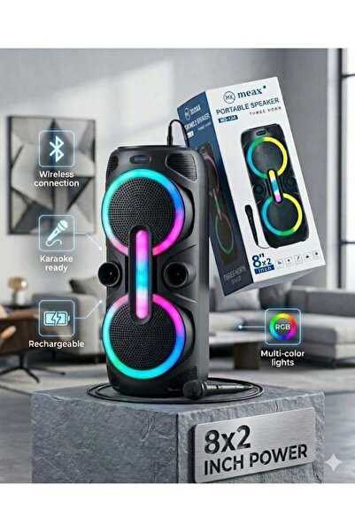 meax MS-124 Taşınabilir Parti Hoparlörü Bluetooth