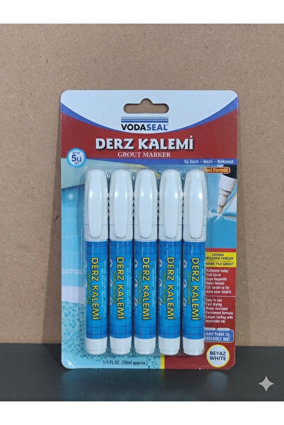 KAYRA LEATHER CRAFT TOPLAM 5 ADET Fayans Mermer Derz Dolgusu Boyası Kalemi Be...