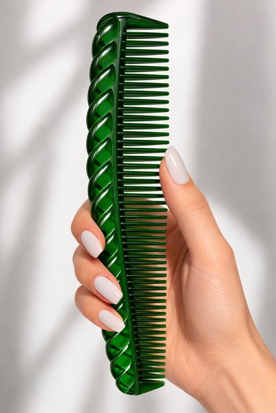 Grau Professional Hair Comb – French-Made Spiral Design Hairdresser's Comb |   Anti-Static and Durable