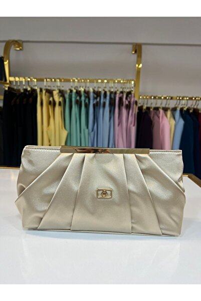 VUNTAL Ruched Saten Women's Bag