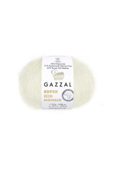 Gazzal Super Kid Mohair 25gr 64414 Krem - 1 ADET