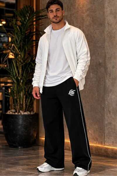 Lerix mod Lerixmod Spor Sweatpants with Side Stripes E Stretchy Comfortable 2...