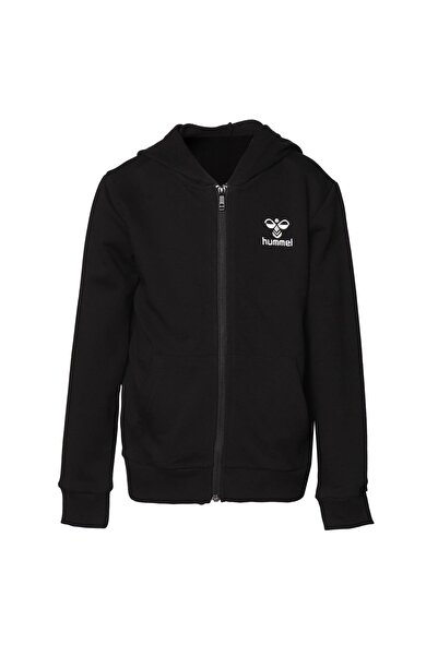 hummel هودي بسحاب من HMLFELISIAS للأطفال من الجنسين - سويت شيرت أسود - 921599