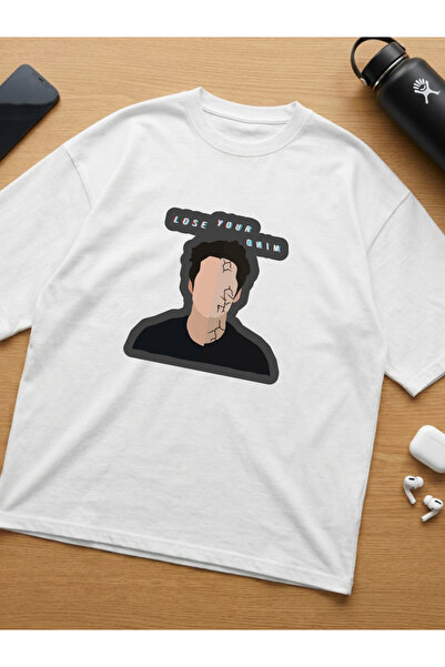 Teen Wolf Void Stiles Baskılı Oversize Unisex Pamuklu Beyaz T-shirt