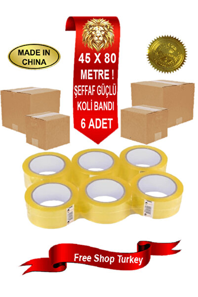 SWORD SİNGLE Şeffaf Güçlü Koli Bandı 45 Mm X 80 Mt