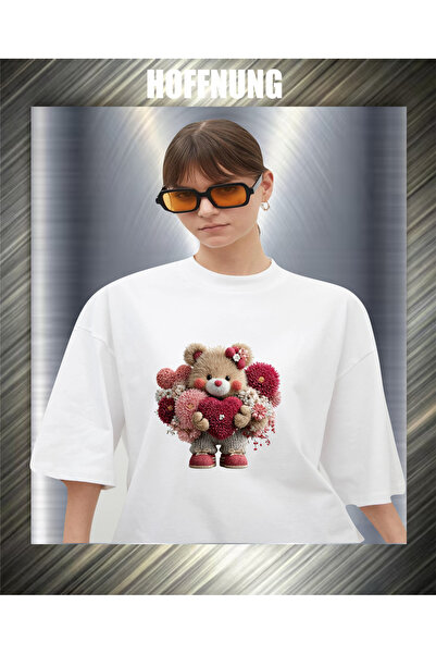 HOFFNUNG Μπλουζάκι UNISEX κοντομάνικο με στρογγυλή λαιμόκοψη, με στάμπα  "Lov...