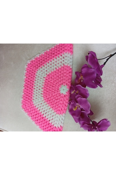 Pervin Ablacım منشفة حمام منسوجة يدويًا باللون الوردي