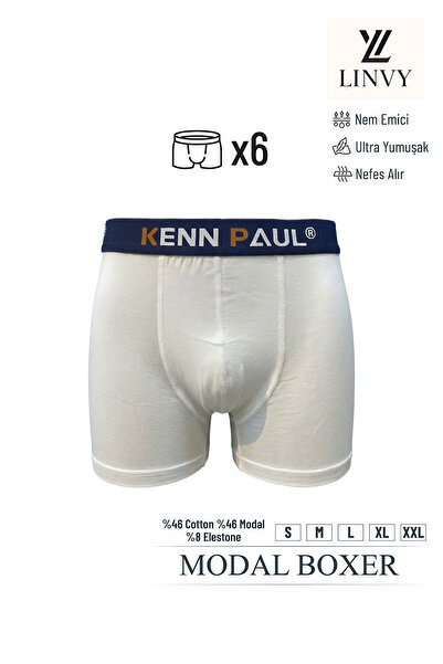 KENN PAUL Erkek Modal Boxer | Ultra Yumuşak, Nefes Alan, Nem Emici, Esnek ve ...