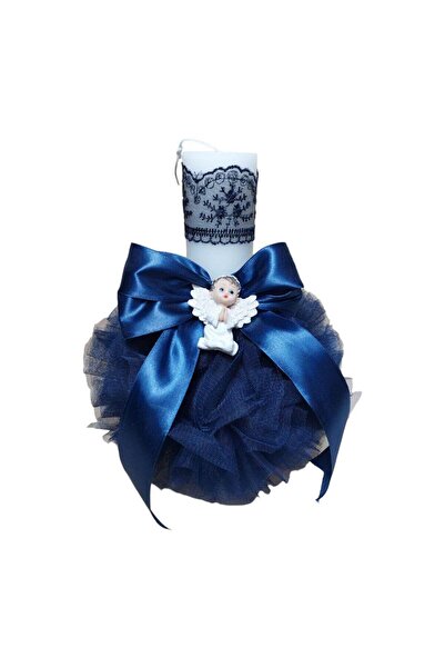 Your Baby Store Lumanare botez ingeras –bluemarin, 35 cm