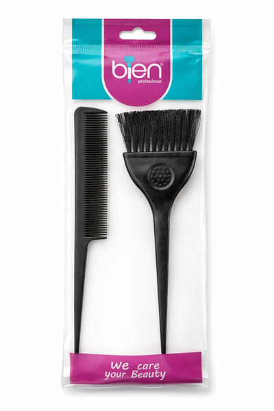 Bien Professional Set de vopsire a părului - Perie și pieptene pentru aplicar...