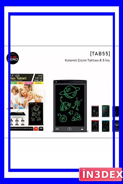 İN3DEX 8.5 Inch Lcd Drawing Tablet Digital Doodle Board for Kids