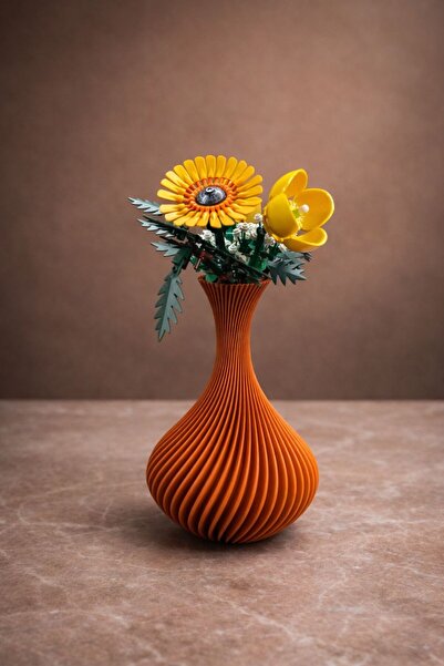 Aberna Home DEKORATİF TASARIM MODERN KIVRIMLI VAZO