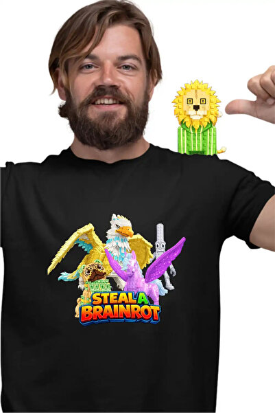 OEM Tricou Barbati Steal a Brainrot Roblox Griffin Pegasus Meme